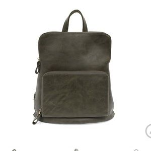Joy Susan “Julia” Mini Vegan Leather Backpack (Forrest Green)